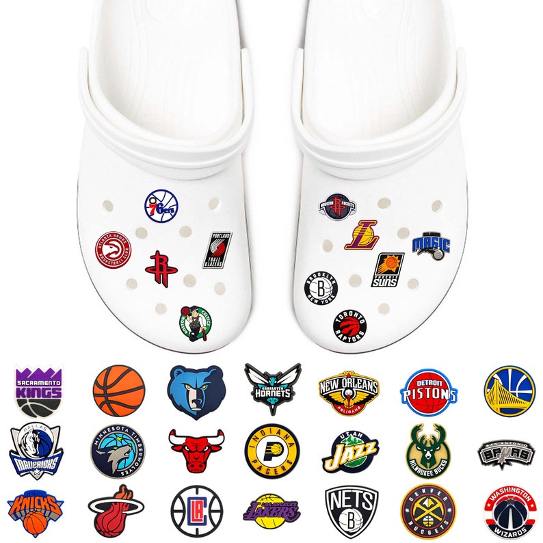 Basketball Croc Charms 32PCS Sport Shoes Charm for Crocs PVC Etsy