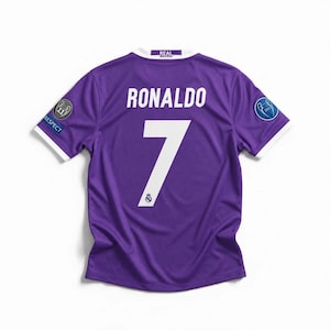 Real madrid ronaldo jersey purple - Etsy 日本