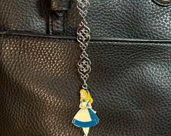 Handbag Charm: Alice in Wonderland OOAK Handcrafted