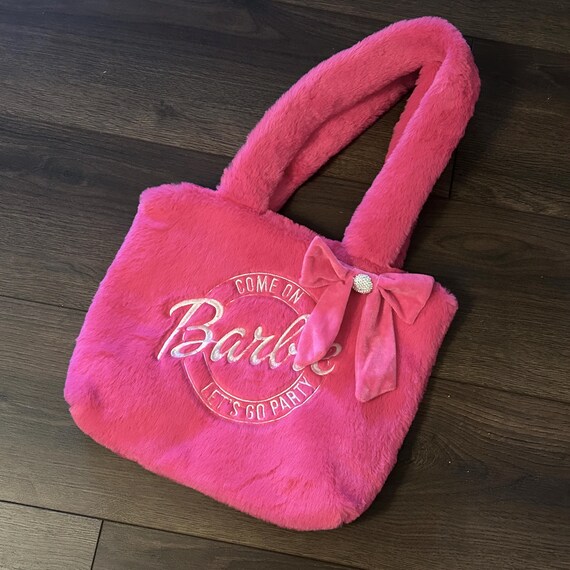 RARE Pink Furry Barbie Handbag Purse NEW Adult Sized Etsy Canada