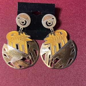 Vintage Berebi Wolf Earrings