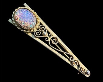 Vintage Dragonsbreath Cabochon Brooch - Unique!