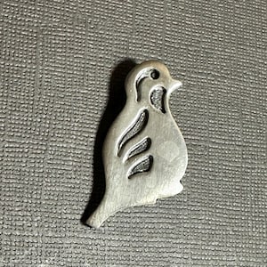 MCM Modernist Bird Brooch TENNESMED Sweden Pewter