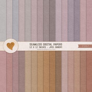 30 seamless paper textures, muted tones scrapbooking backgrounds, artist graphic design resource - P287