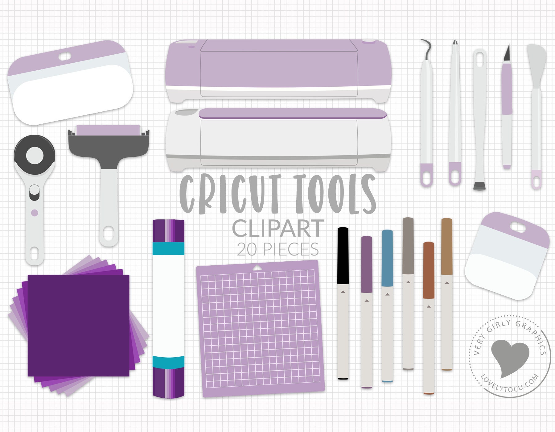 Art & Collectibles Cutting Machine Clipart PNG Cricut Clipart 11 PNG