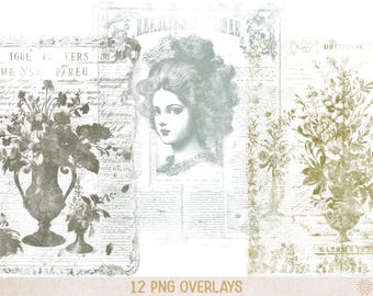 May include: A digital collage overlay featuring a vintage portrait of a woman with voluminous hair, flanked by two ornate urns filled with floral arrangements, all set against a background of faded cursive script and decorative typography.