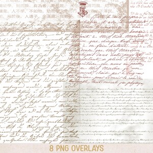 Op de afbeelding: Een digitale collage van gelaagde, handgeschreven brieven en documenten in vintage-stijl in sepia- en crèmetinten. De compositie bevat overlappende cursieve schriften in verschillende talen, waaronder Nederlands, met een klein kroonembleem.