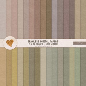 30 seamless paper textures, natural earth tone scrapbooking backgrounds, artist graphic design resource - P286