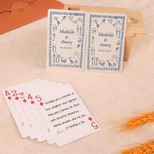 Custom Wedding Playing Cards Guest Book, Blank Playing Cards, Wedding Guest Book Alternative, Custom Wedding Cards, Anniversary gifts