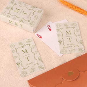 Custom Blank Playing Cards Wedding Guest Book Alternative, Playing Cards for Wedding, Wedding Signing Book Card Deck