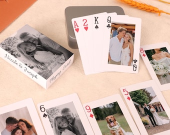 Custom Photo Playing Card Deck, Personalized Poker Cards, Playing Cards for Party Game, Wedding Favor, Birthday Gifts