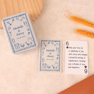 Custom Playing Cards Guest Book for Wedding, Guest Book Alternative, Guest Cards Deck, Engagement Gift, Wedding Favor