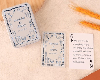 Custom Playing Cards Guest Book for Wedding, Guest Book Alternative, Guest Cards Deck, Engagement Gift, Wedding Favor
