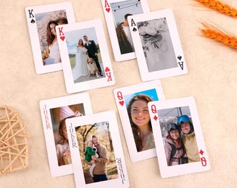 Custom Playing Cards Deck, Photo Album Cards, Custom Poker Card, Wedding Playing Cards, Unique Gift for Couples