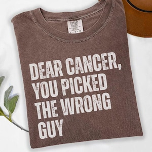 Cancer Warrior Shirt Men Cancer Awareness T-Shirt