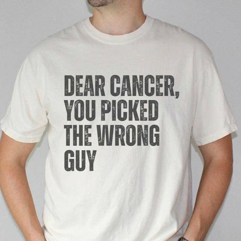 Cancer Warrior Shirt Men Cancer Awareness T-Shirt