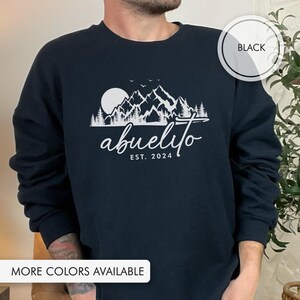 Abuelito Personalized Sweatshirt Future Grandpa Sweater Grandpa Announcement Best Grandpa Grandparents Present Gift For New Abuelito