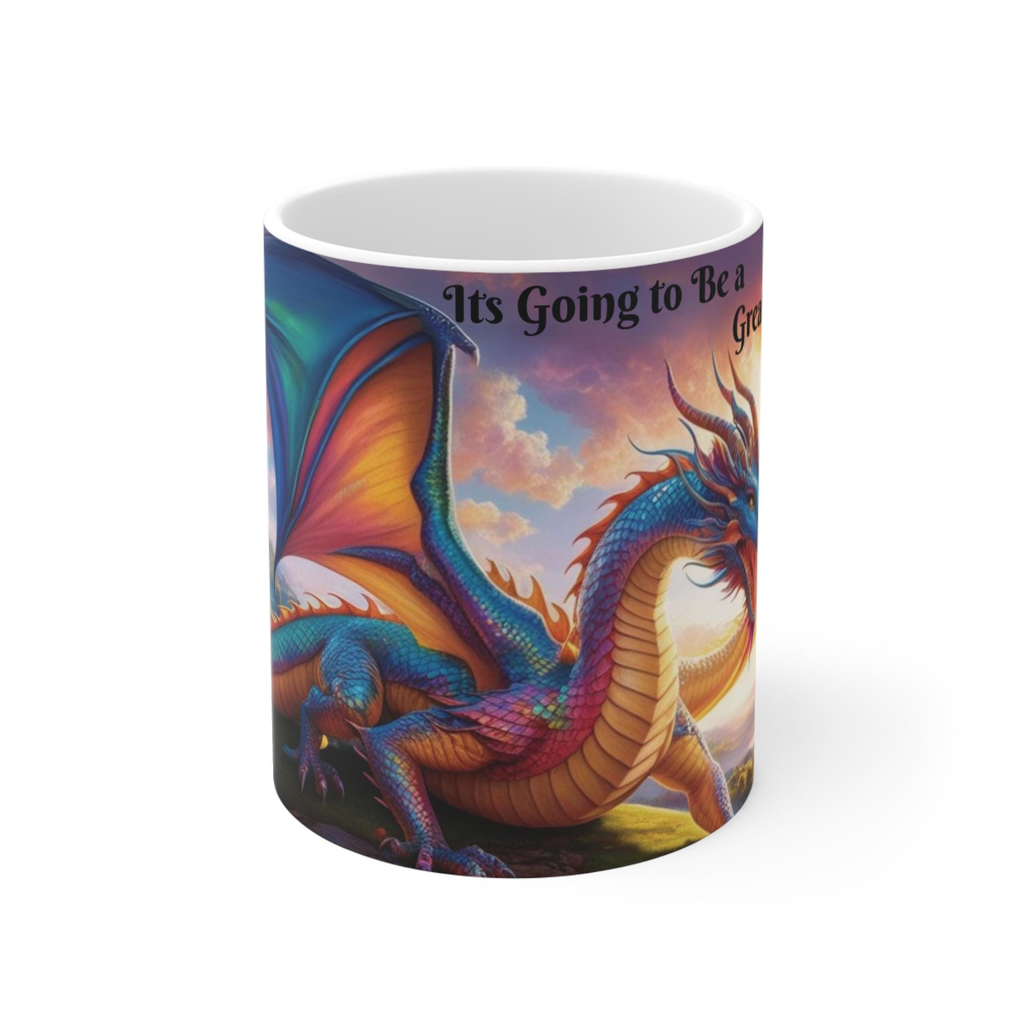 ドラゴンファンシーセラミックマグ、ファンタジードラゴン愛好家への