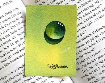 Key Lime Drop - Painting A Day: January 30