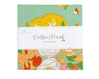 Cotton Nook - 5" Stacker Floral Fabric - 5-17970-42 - Minki KIm - Riley Blake Designs