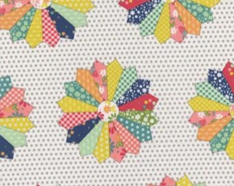 Raspberry Summer - Dresden Cheater Print 37698 11 - by Sherri and Chelsie for Moda Fabrics - 100% cotton - Sold by the 24" x 60" panel