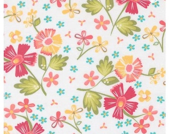In The Garden Off White Garden Flowers Yardage | 1 yard | by Corey Yoder for Moda Fabrics