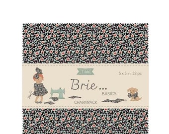 Tilda Brie Basics - Charm Pack - 5 in squares
