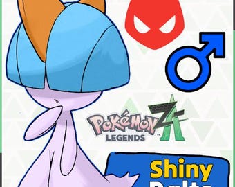 Shiny Alpha MALE Ralts Lv. 22 Comes With Master Ball As Held Item Pokémon Legends Z-A Gardevoir Gallade Low Level Pokedex Pokemon ZA Dex