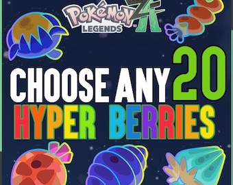 Choose Any 20 Hyper Berries Pokémon Legends Z-A Berry Item Pokemon ZA Items