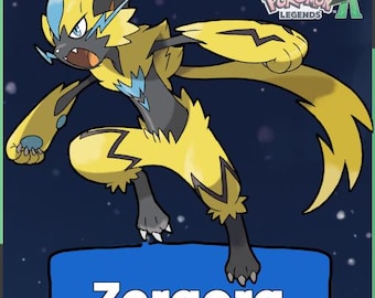 Zeraora Non Shiny Lv. 85 Pokémon Legends Z-A Regular Untouched Pokemon ZA