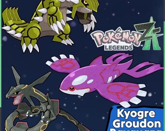 Shiny Kyogre Groudon Rayquaza Bundle Lv. 15 6IV Pokémon Legends Z-A Pokemon ZA