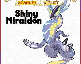 Shiny Miraidon Pokemon Scarlet Violet Events Legendaries Pokémon HOME Mystery Gift Code Voucher Event Paradox Legendary In Cherish Ball SV