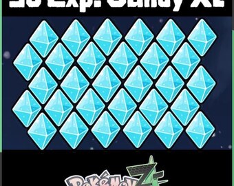 30 Exp. Candy XL Pokemon Item 150,000 Experience Points 30,000 Exp Point Per Cube Great for Levelling Up Levels Pokémon Legends: Z-A ZA PLZA