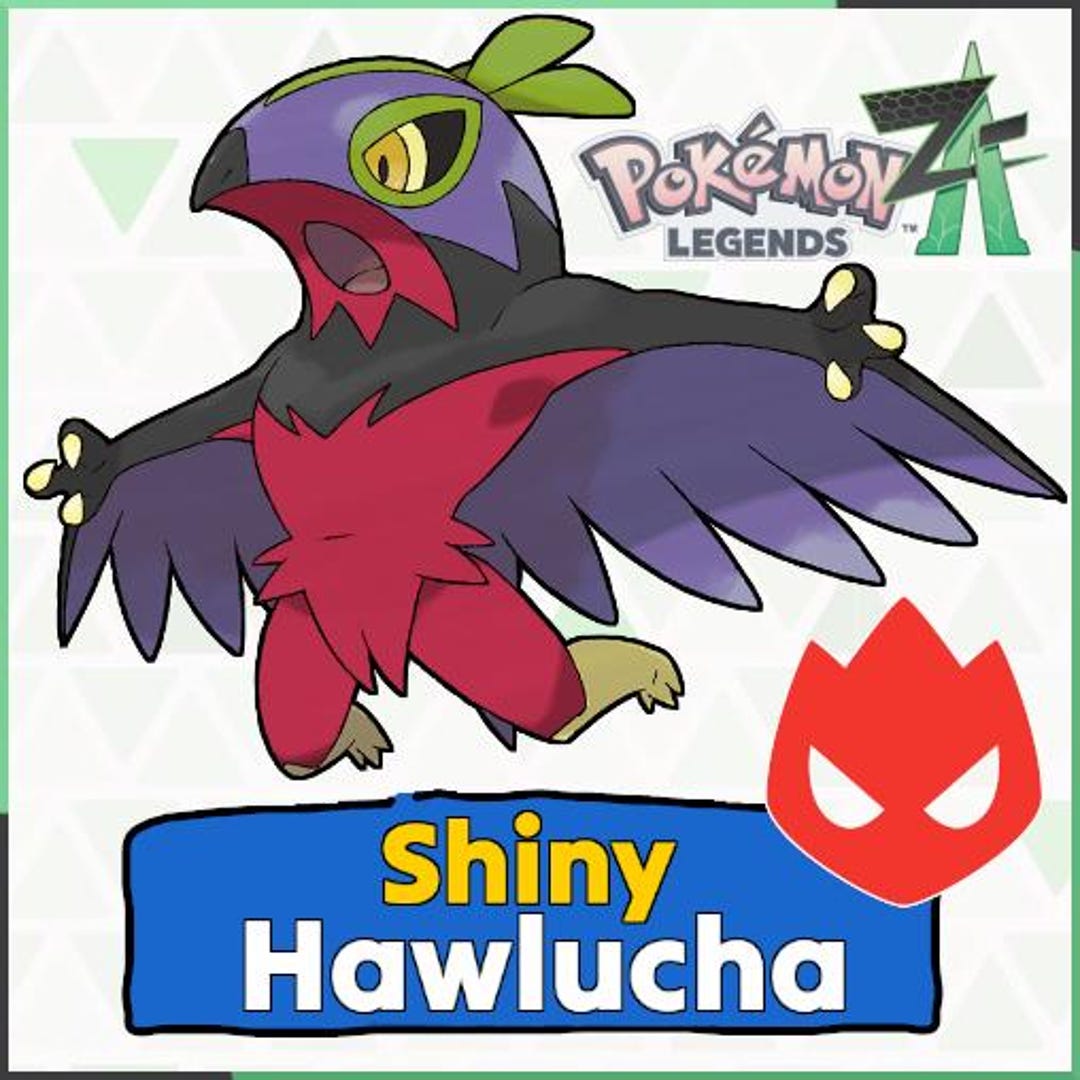 Shiny Alpha Hawlucha Lv. 64 With Master Ball (pokémon Legends Z-A) - Etsy
