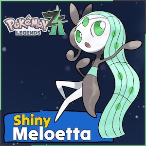 Meloetta brillante niv. 50 Pokémon légendaires Z-A Legends Pokemon ZAPLZA