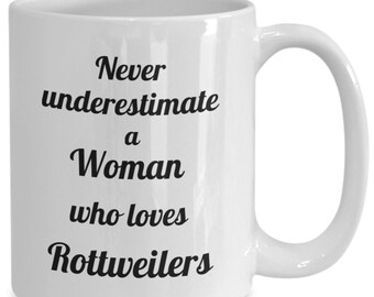 Rottweiler-älskare-mugg: Rolig hundägare-present