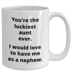 Funny Gift for Aunt from Nephew Aunt Birthday Christmas Valentine&#39;s Day Gift