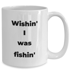 Funny Fishing Coffee Cup, Gift Mug for Fisherman