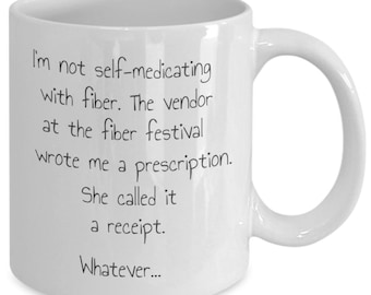 Not self-medicating with fiber mug