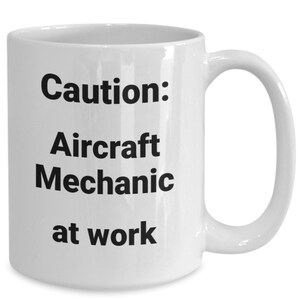 Aircraft mechanic coffee mug funny gift idea for airline employee coworker boss student teacher graduate t-shirt travel mug