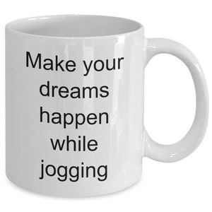 Jogging mug, gift for jogger, jogging gift, runner gift