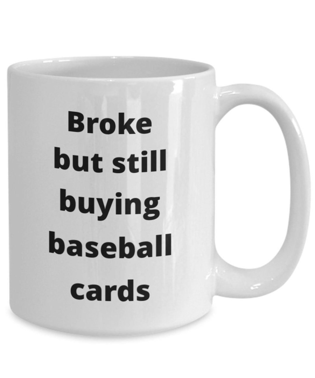 Baseball Card Collector Coffee Mug Funny Gift Idea for Sports Etsy