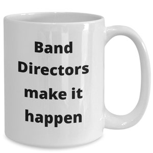 Band director coffee mug funny gift idea for music teacher