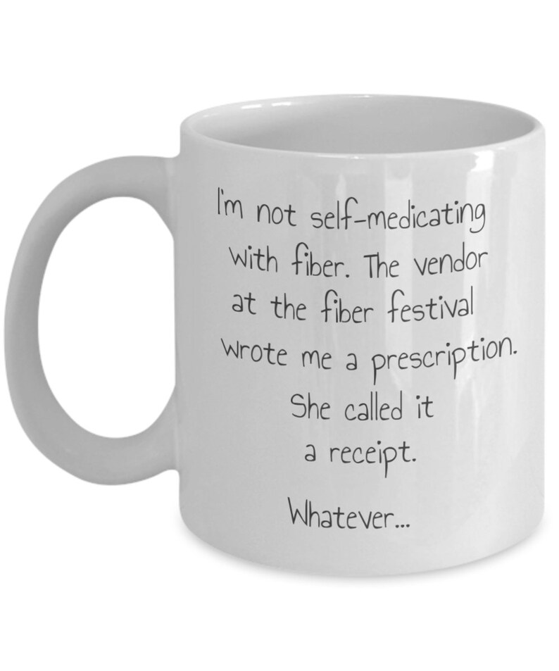 Not self-medicating with fiber mug image 2