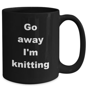Strick Kaffeebecher lustige Geschenkidee für Strickerin Häkelin Wolle Liebhaberin Mama Oma Schwester Freundin Freundin Frau ihr