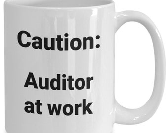 Auditor coffee mug funny gift idea for auditing firm owner boss coworker accountant t-shirt travel mug