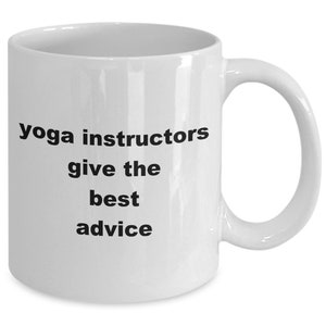 Yoga instructor mug