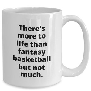 Funny fantasy basketball player gift mug