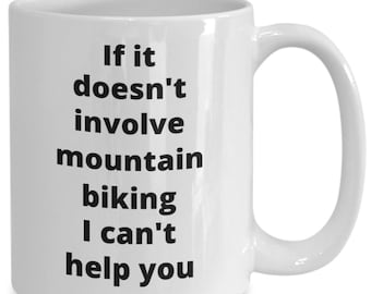 Mountainbike Kaffeebecher lustige Geschenkidee für Mountainbiker Trailrider