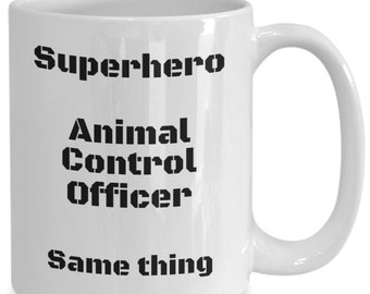 Dierenarts koffiemok grappig cadeau-idee voor hondenvanger superheld reismok-T-shirt
